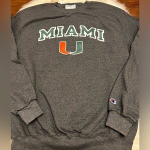CHAMPION University Of Miami Vintage 90’s Y2K Crewneck Sweatshirt